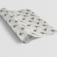 Festive Red Green Gift Wrap, Candy Cane Christmas Wrapping Paper, Adorable Candy Cane Wrapping Paper, Xmas Present Wrap, Holiday Gift Wrap Roll