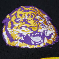 Black LSU Tigers On The Clock Full-Button Fashion Jersey
