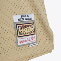 Philadelphia 76ers Allen Iverson 2000 Swingman Jersey - Khaki