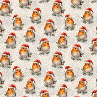 Watercolor Winter Bird Gift Wrap, Christmas Robin Wrapping Paper, Holiday Robin Wrapping Paper, Festive Nature Lover Present Wrapping Paper