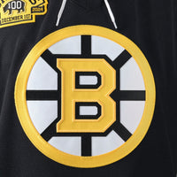 Boston Bruins Black 100th Anniversary Authentic Pro Jersey