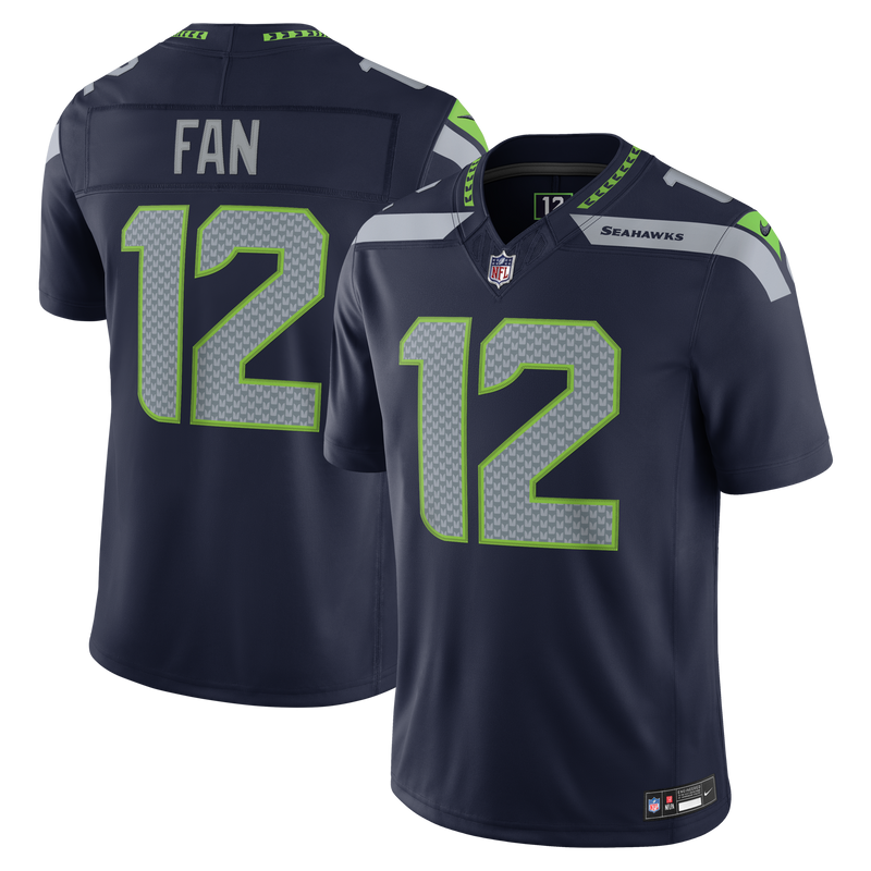 Seattle Seahawks 12s College Navy Team Stitched Limited Jersey