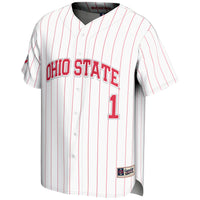 #1 Ohio State Buckeyes Lightweight Baseball Jersey - White