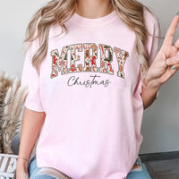 Retro Holiday Gingerbread Pattern T-Shirt, Merry Christmas Gingerbread T-Shirt, Adorable Xmas Graphic Tee, Festive Family Holiday Shirt
