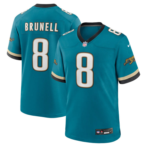 Jacksonville Jaguars Mark Brunell Teal Retired Player Alternate Game Jersey