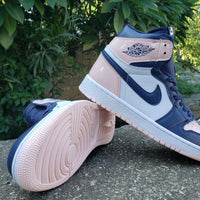 Sneakers, Navy White Colorway, Lace Up Design, Casual Gift for Sneaker Fans