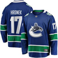 Vancouver Canucks Filip Hronek Blue Home Breakaway Jersey