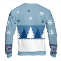 Winter Forest Dog Lover Crewneck, Life Is Better with a Dog Ugly Christmas Sweater, Snowy Canine Holiday Sweatshirt Present