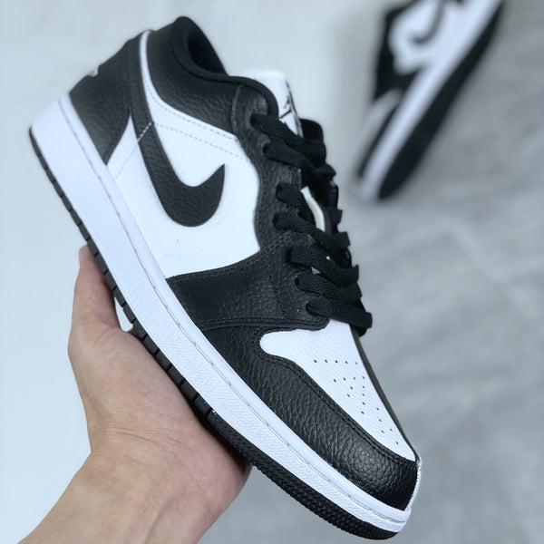 Low Top Sneakers, White Black Colorway, Lace Up Design, Casual Gift for Sneaker Fans