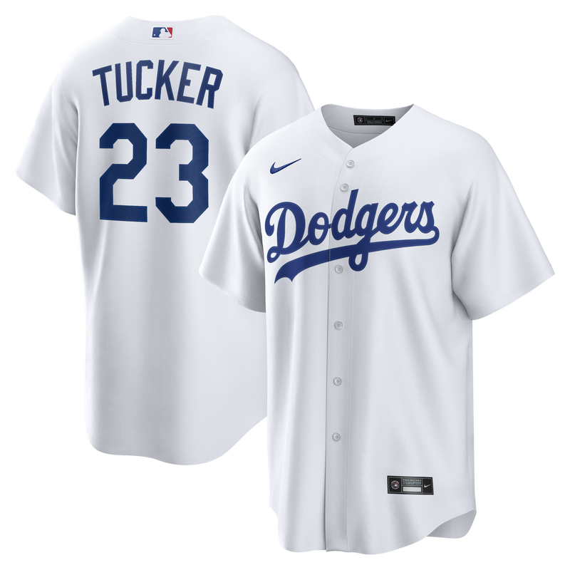 Los Angeles Dodgers Kyle Tucker White Home Replica Jersey