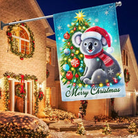 Aussie Wildlife Yard Flag, Christmas Koala Garden Flag, Merry Christmas Outdoor Lawn Decor, Adorable Australian Animal Lawn Banner, Holiday Present