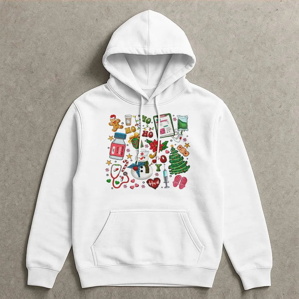 Medical Snowman Hoodie, Nurse Christmas Hoodie, Festive RN Winter Hoodie, Adorable Nursing Student Holiday Sweatshirt, Nurse 