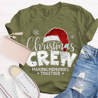 Making Memories Together Tee, Christmas Crew Shirt, Holiday Santa Hat Graphic T-Shirt, Matching Family Christmas Shirt, Group Holiday Tee