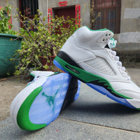 Sneakers, White Green Colorway, Lace Up Design, Casual Gift for Sneaker Fans