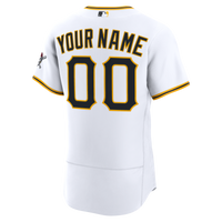 Pittsburgh Pirates White Home Authentic Custom Jersey