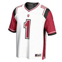 #1 Indiana Hoosiers College Football Playoff 2025 National Champions Commemorative Fashion Jersey - White