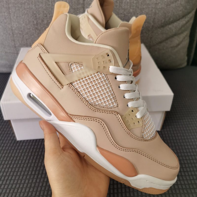 Retro Basketball Shoes, Tan Colorway, Lace Up Design, Casual Gift for Shoe Lovers