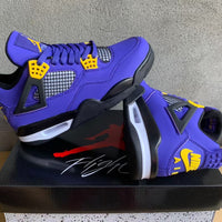 Low Top Sneakers, Purple Black Yellow Colorway, Lace Up Design, Casual Gift for Sneaker Fans