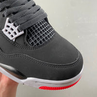Mid Top Sneakers, Black Red Colorway, Lace Up Design, Casual Gift for Sneaker Fans