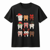Dental Hygienist Holiday Shirt, Christmas Teeth T-Shirt, Humorous Dentist Christmas Tee, Dental Assistant Graphic T-Shirt Xmas Present