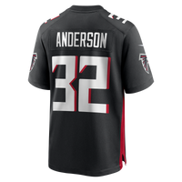 Atlanta Falcons Jamal Anderson Black Game Retired Player Jersey