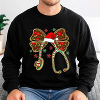 Coquette Bow Stethoscope Crewneck, Christmas Nurse Sweatshirt, Adorable RN Nursing Holiday Sweater, Medical Hospital Staff Xmas Present