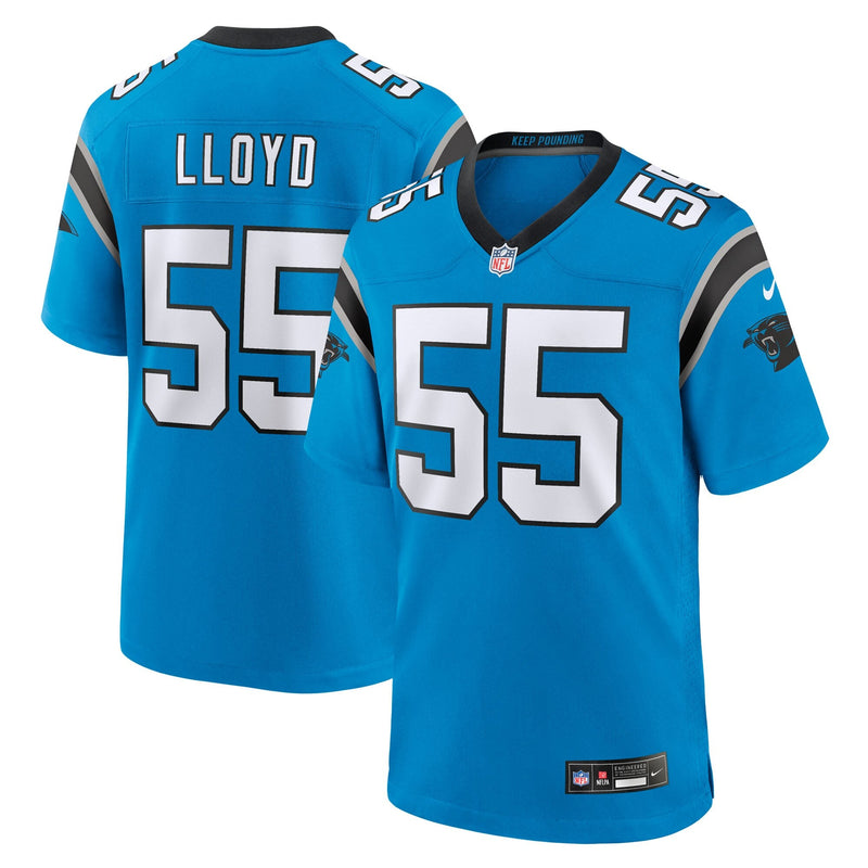 Carolina Panthers Devin Lloyd Blue Alternate Game Jersey