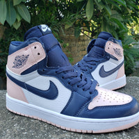 Sneakers, Navy White Colorway, Lace Up Design, Casual Gift for Sneaker Fans