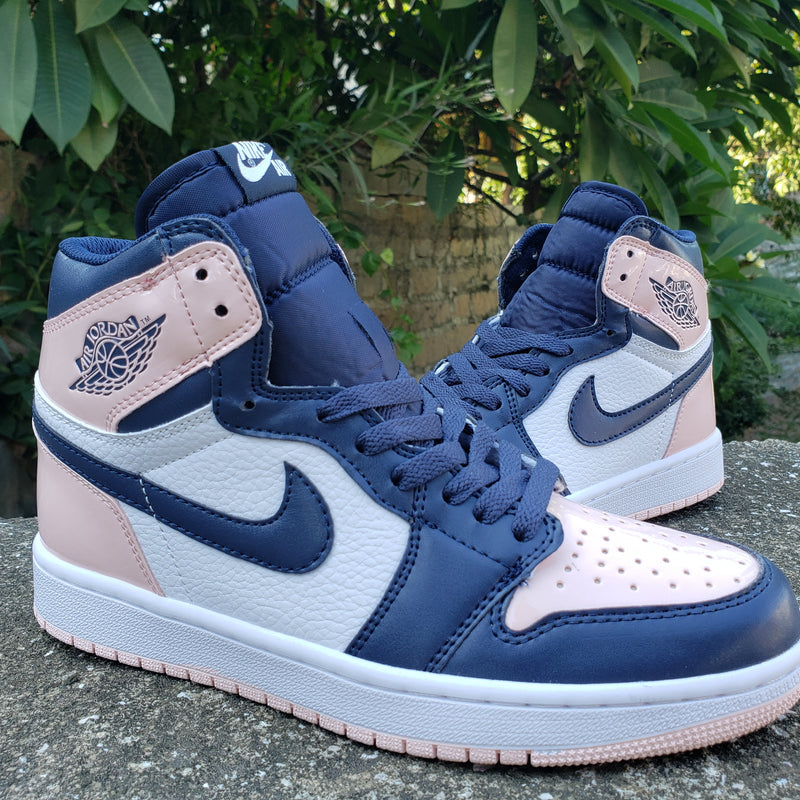 Sneakers, Navy White Colorway, Lace Up Design, Casual Gift for Sneaker Fans