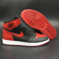 Retro High Top Sneakers, Red Black Colorway, Leather Footwear, Lace Up Design, Casual Gift for Sneaker Fans