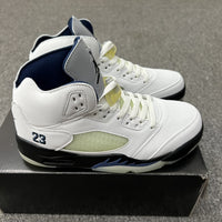 Basketball Shoes, Blue White Black Colorway, Retro, High Top, Lace Up Design, Casual Gift for Shoe Lovers