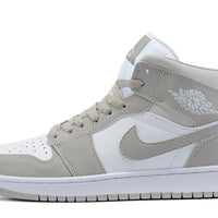 Sneakers, Gray White Colorway, Lace Up Design, Casual Gift for Sneaker Fans