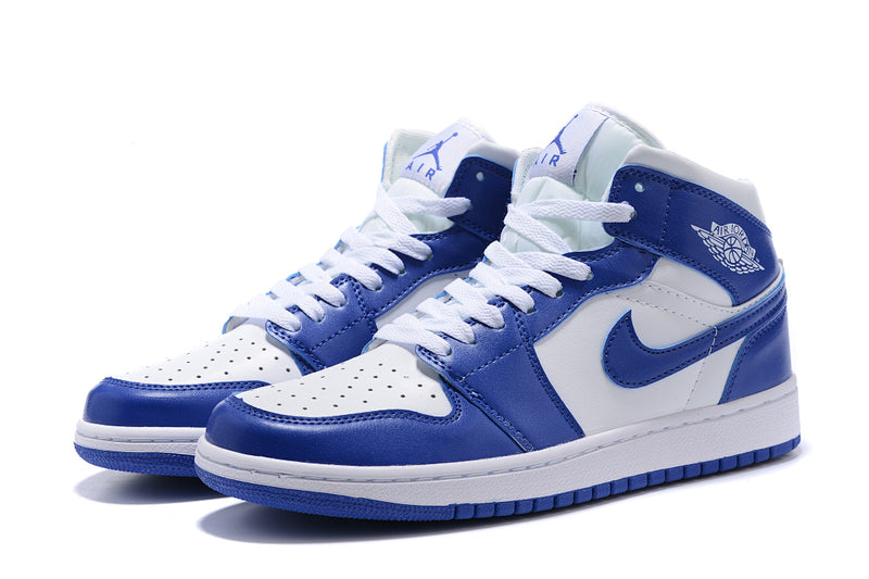 Sneakers, Blue White Colorway, Lace Up Design, Casual Gift for Sneaker Fans
