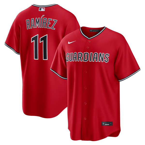Cleveland Guardians José Ramírez Red Alternate Replica Jersey