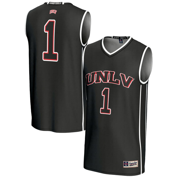 #1 UNLV Rebels Lightweight Basketball Jersey - Black