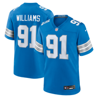 Detroit Lions Tyleik Williams Blue Team Game Jersey
