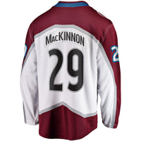 Colorado Avalanche Nathan MacKinnon White Breakaway Jersey