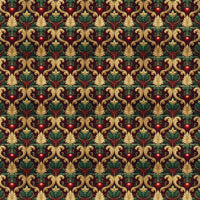 Victorian Holiday Floral Gift Wrap, Baroque Christmas Wrapping Paper, Vintage Botanical Xmas Wrapping Paper, Elegant Holiday Present Wrap