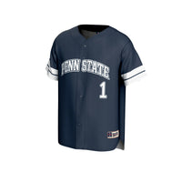 #1 Penn State Nittany Lions Lightweight Collegiate Baseball Fashion Jersey - Navy