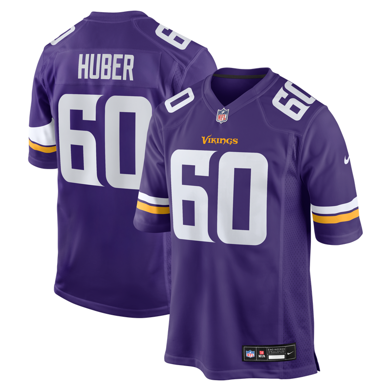 Minnesota Vikings Joe Huber Purple Team Game Jersey