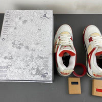 Low Top Sneakers, White Black Red Colorway, Lace Up Design, Casual Gift for Sneaker Fans