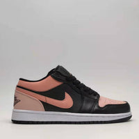Low Top Sneakers, Black Pink Colorway, Lace Up Design, Casual Gift for Sneaker Fans