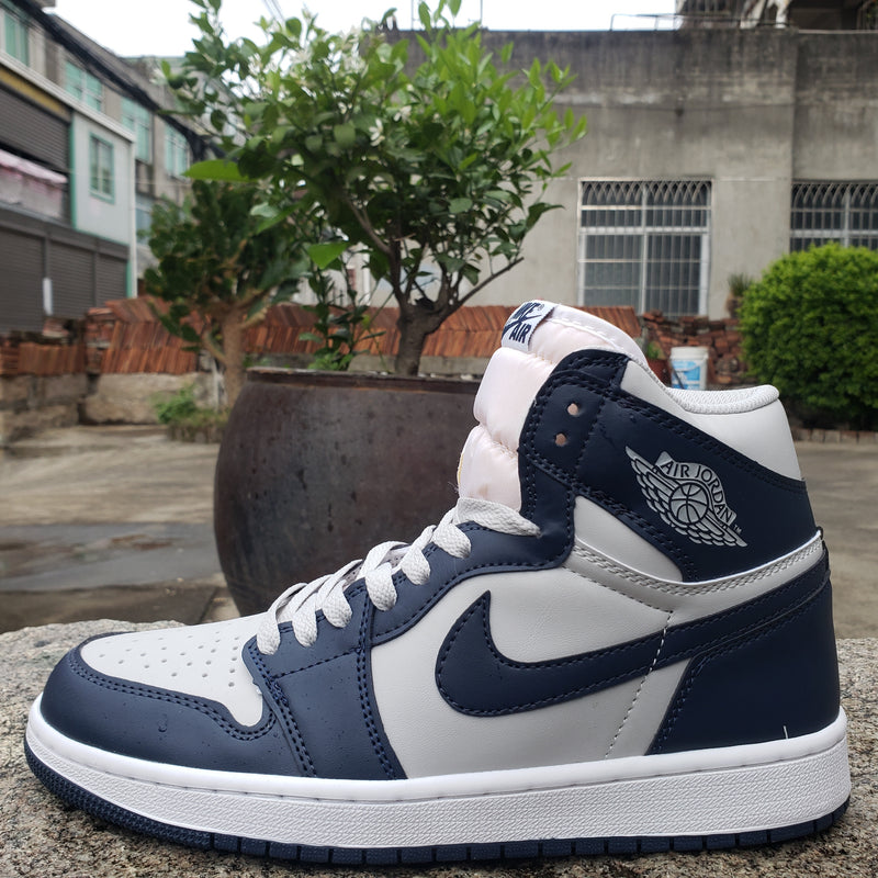Sneakers, Navy White Colorway, Lace Up Design, Casual Gift for Sneaker Fans