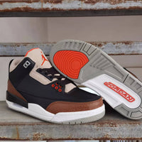 Sneakers, Black Brown Colorway, Lace Up Design, Casual Gift for Sneaker Fans