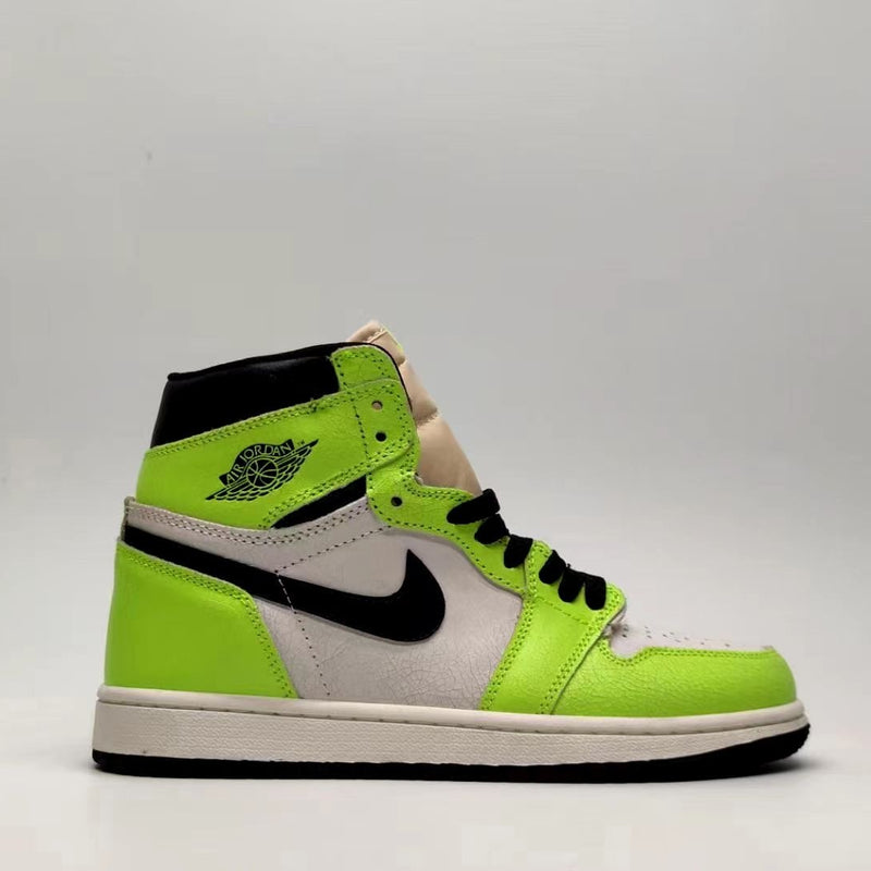 Sneakers, Neon Green Colorway, Lace Up Design, Casual Gift for Sneaker Fans