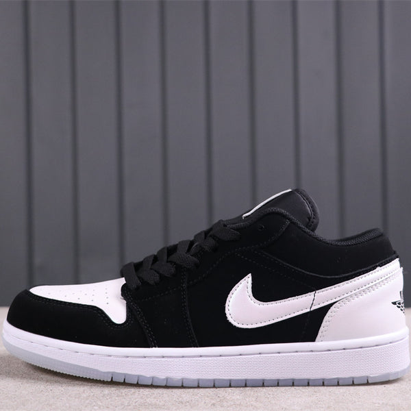 Low Top Sneakers, White Black Colorway, Lace Up Design, Casual Gift for Sneaker Fans