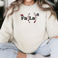 Math Formula Fa La La Sweatshirt, Math Teacher Christmas Sweatshirt, Humorous Teacher Xmas Crewneck, Adorable Math Student Sweater, Holiday Present