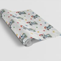 Iggy Dog Christmas Gift Wrap, Italian Greyhound Wrapping Paper, Adorable Sighthound Holiday Wrapping Paper, Pet Lover Xmas Gift Wrap Roll