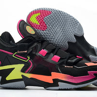 Sneakers, Black Multicolor Colorway, Lace Up Design, Casual Gift for Sneaker Fans