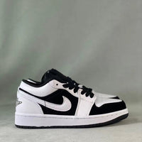 Low Top Sneakers, White Black Colorway, Lace Up Design, Casual Gift for Sneaker Fans